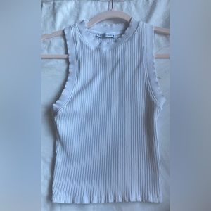 Zara white top!